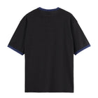 Relaxed Fit Bound Neckline T-Shirt - Meteorite