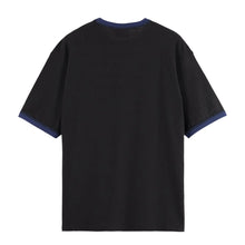 Relaxed Fit Bound Neckline T-Shirt - Meteorite