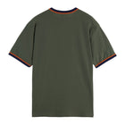 Relaxed Fit Bound Neckline T-Shirt - Thyme