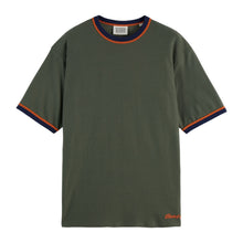 Relaxed Fit Bound Neckline T-Shirt - Thyme