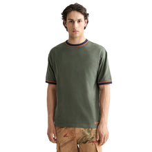 Relaxed Fit Bound Neckline T-Shirt - Thyme