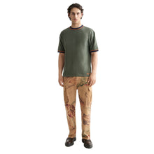 Relaxed Fit Bound Neckline T-Shirt - Thyme