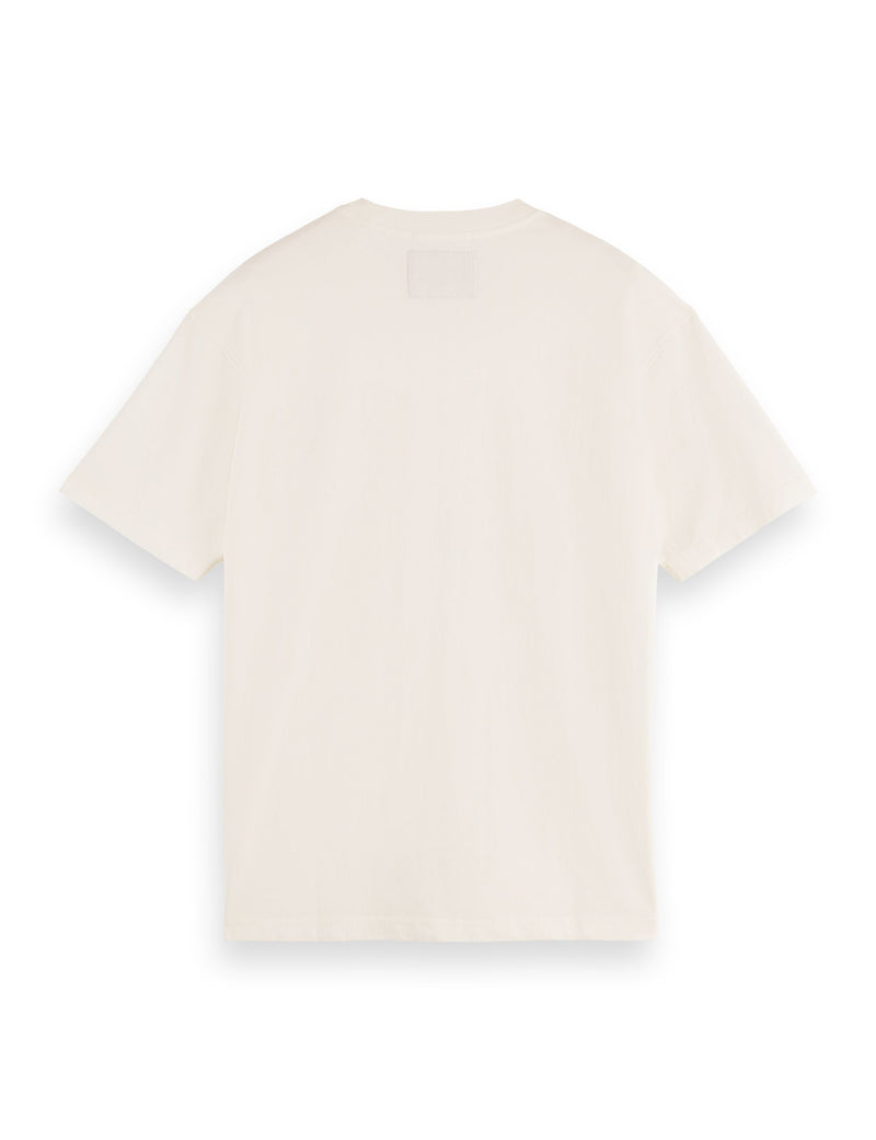 Relaxed Fit Washed Artwork T-Shirt - Bright White