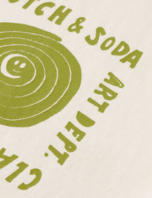 Relaxed Fit Washed Artwork T-Shirt - Bright White