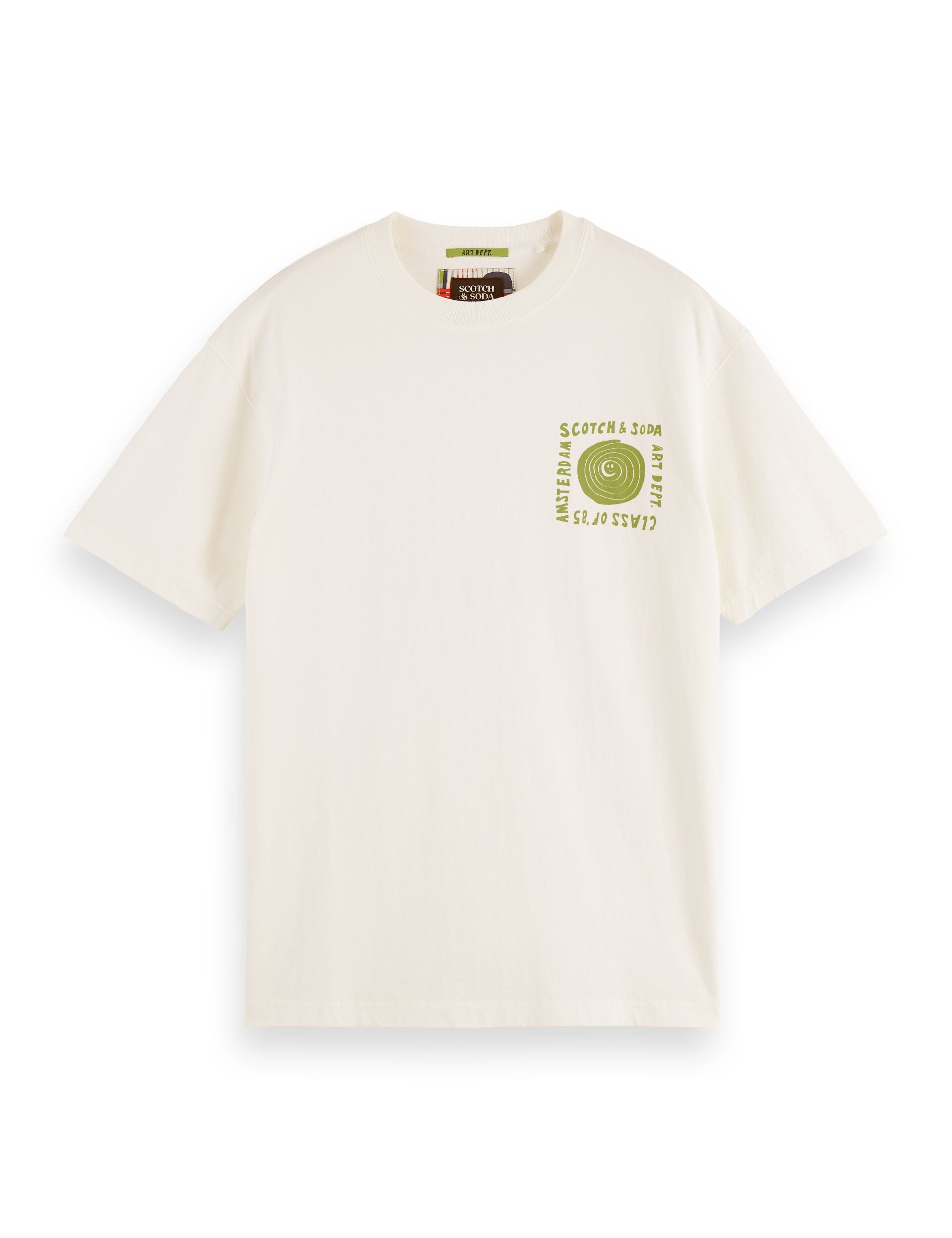 Relaxed Fit Washed Artwork T-Shirt - Bright White