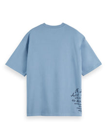 Loose Fit Artwork T-Shirt - Faded Denim