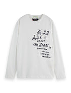 Relaxed Fit Long-Sleeved T-Shirt - Bright White