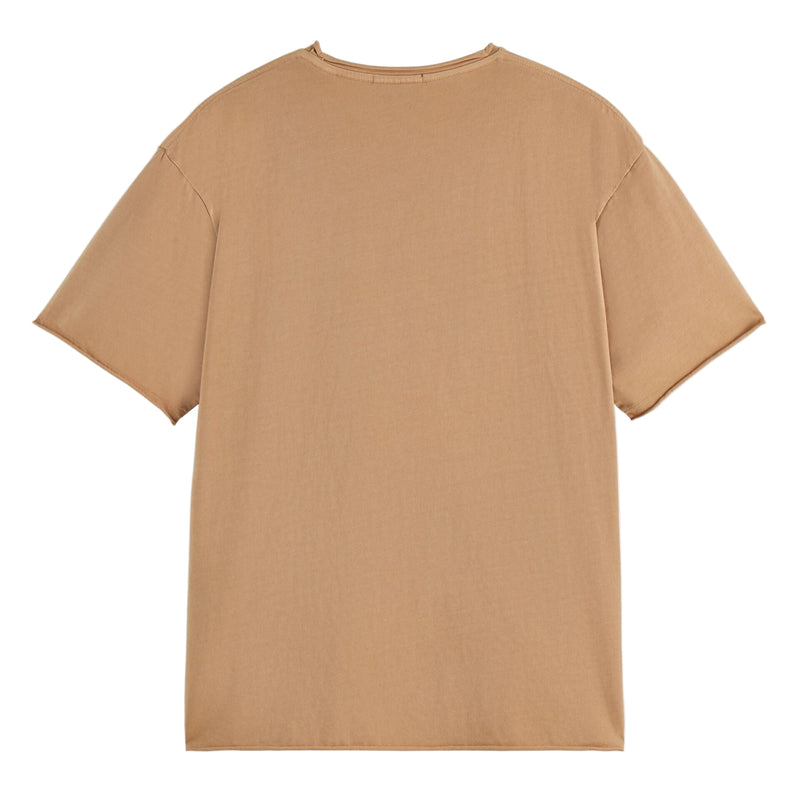 Raw Edge T-Shirt - Tannin