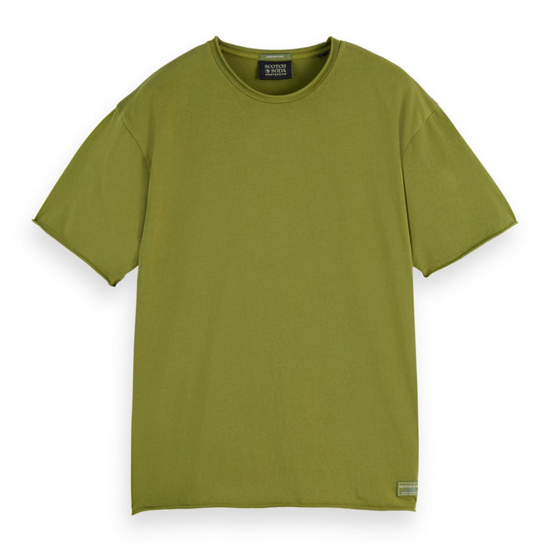 Raw Edge T-Shirt - Calla Green