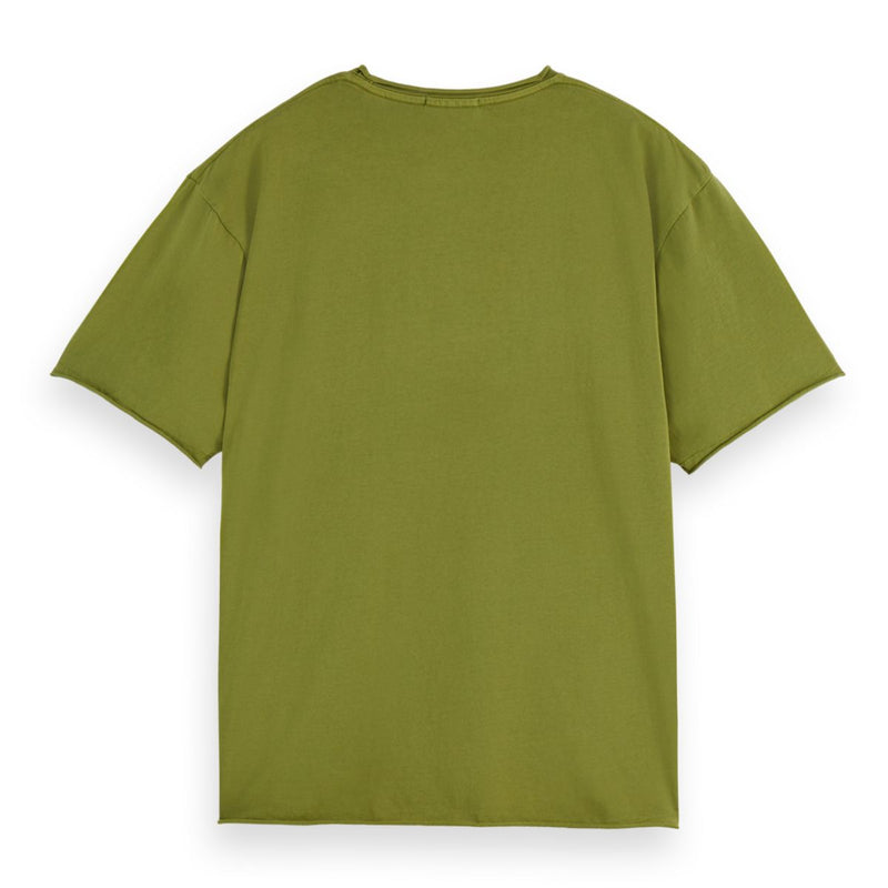 Raw Edge T-Shirt - Calla Green