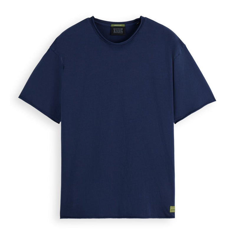 Raw Edge T-Shirt - Peacoat