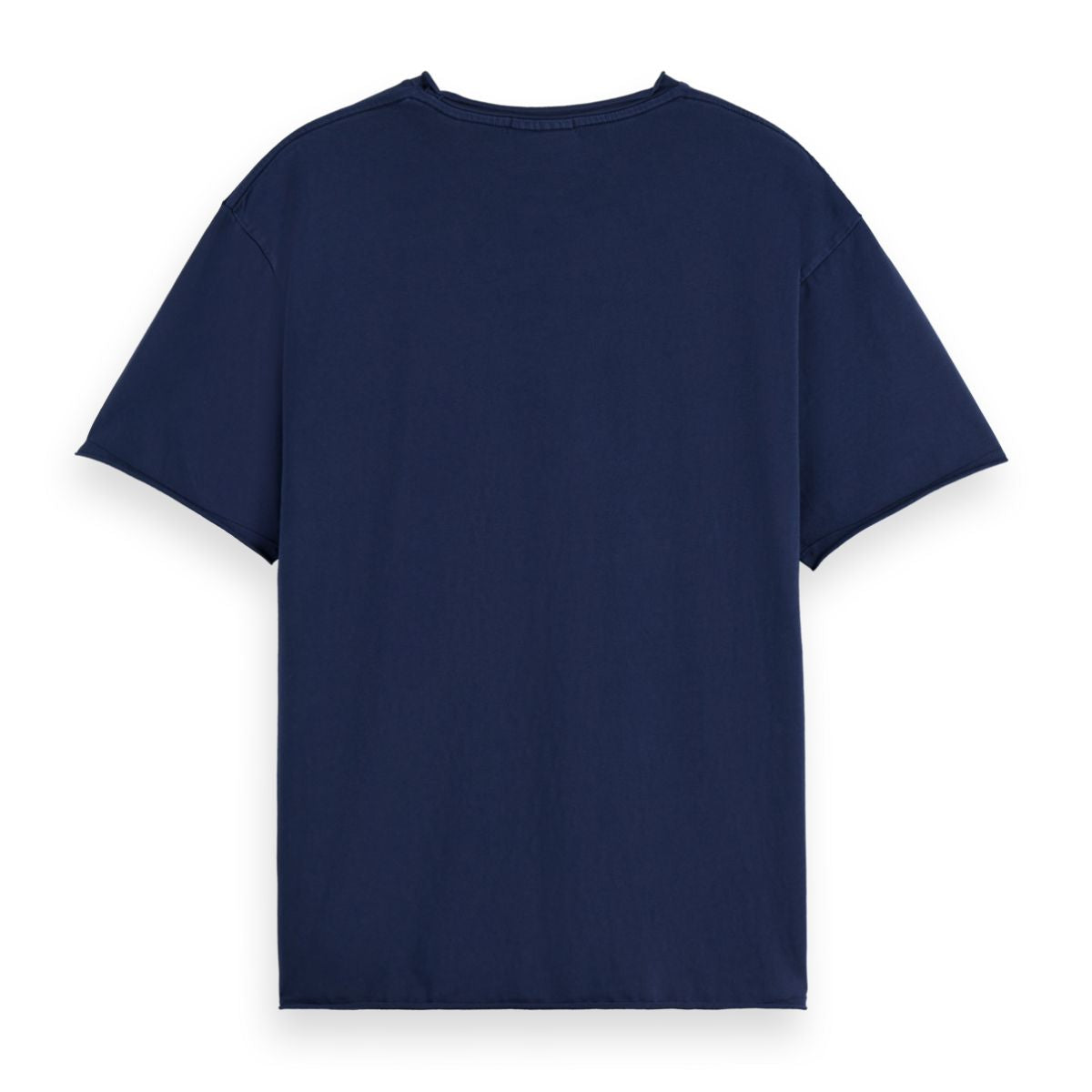 Raw Edge T-Shirt - Peacoat