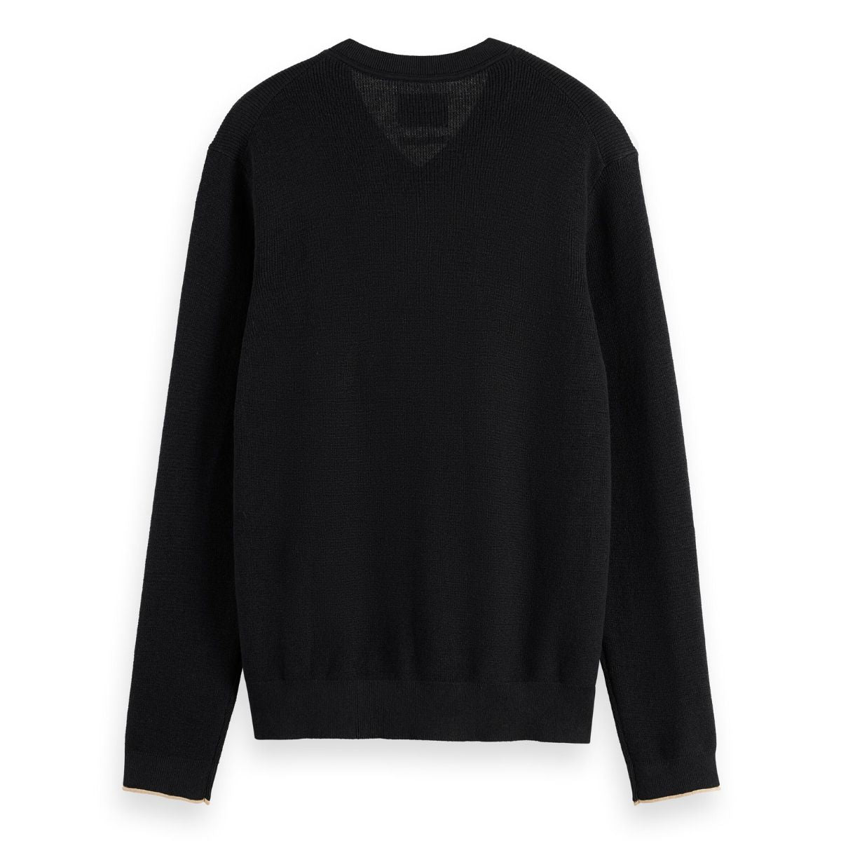 Regular Fit Cotton Linen V-Neck Sweater - Meteorite
