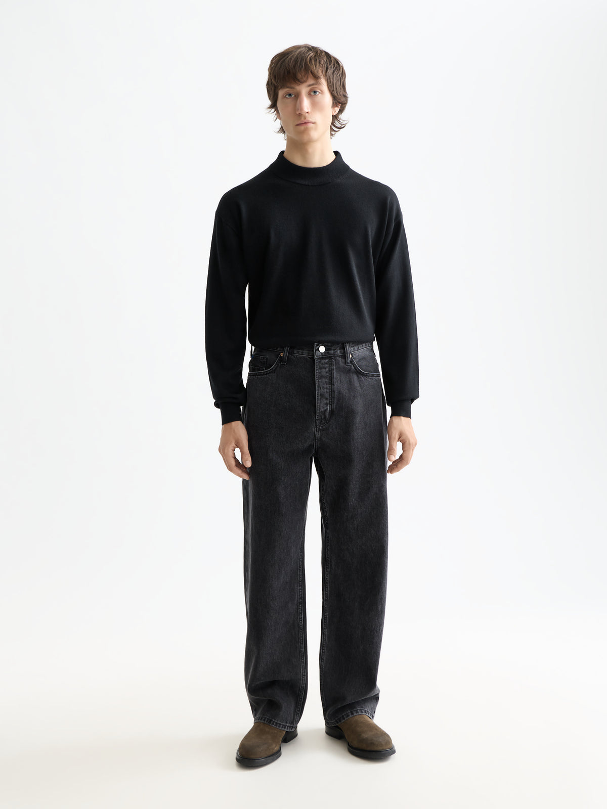 The Pitch Loose Jeans - Black-4