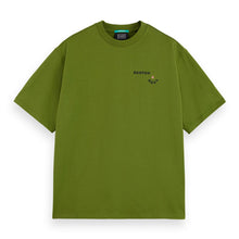 Loose Fit Front And Back Artwork T-Shirt - Calla Green