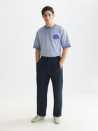 Interlock Relaxed Straight Fit Track Pant - Sky Captain