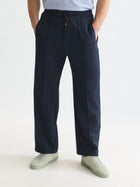 Interlock Relaxed Straight Fit Track Pant - Sky Captain