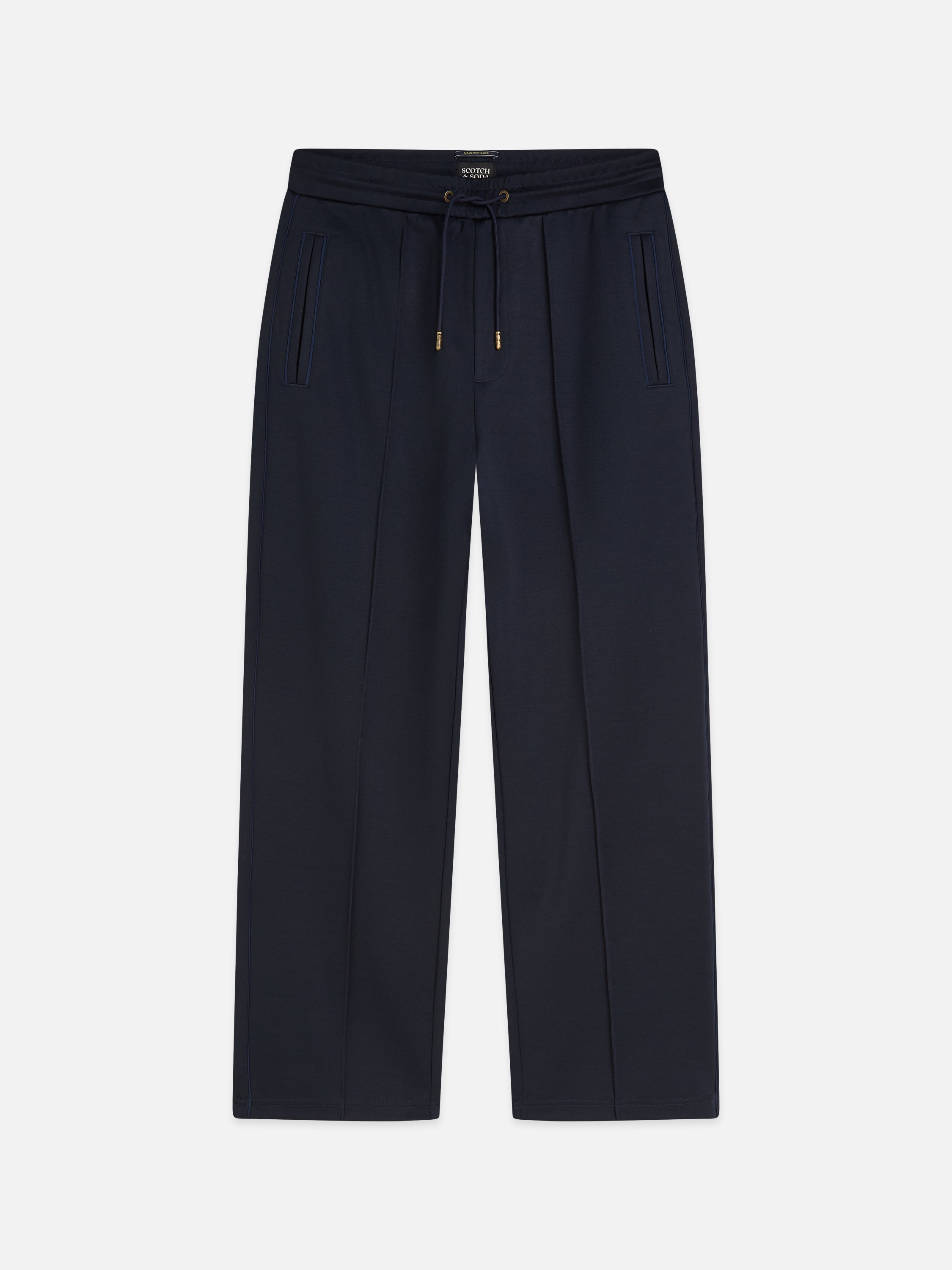 Interlock Relaxed Straight Fit Track Pant - Sky Captain