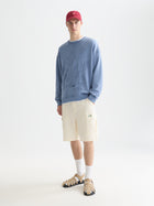 Linenblend Relaxed Fit Cargo Bermuda Shorts - Eggnog