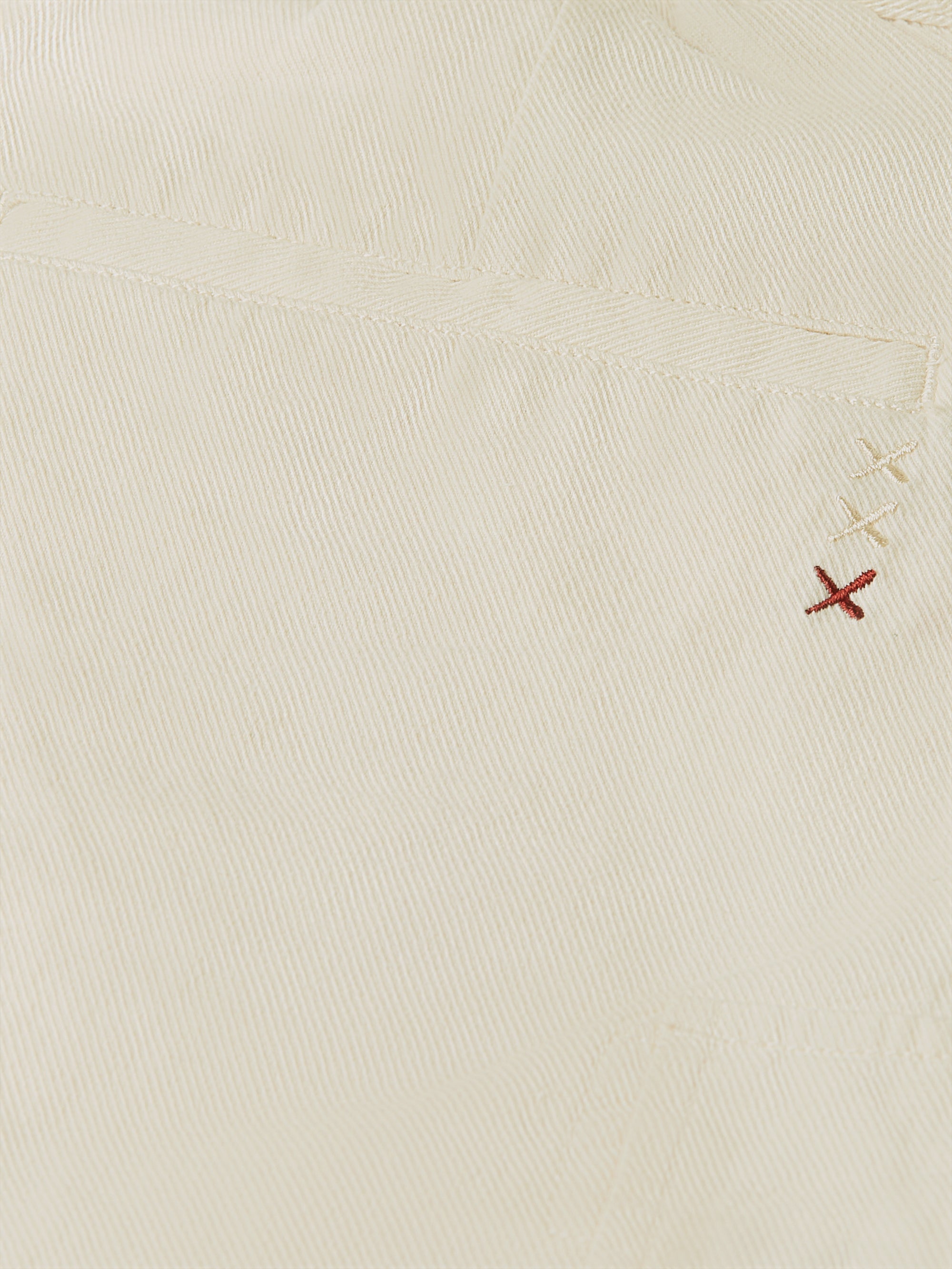 Linenblend Relaxed Fit Cargo Bermuda Shorts - Eggnog