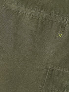 Bermuda cargo coupe décontractée en lin mélangé - Olive Night