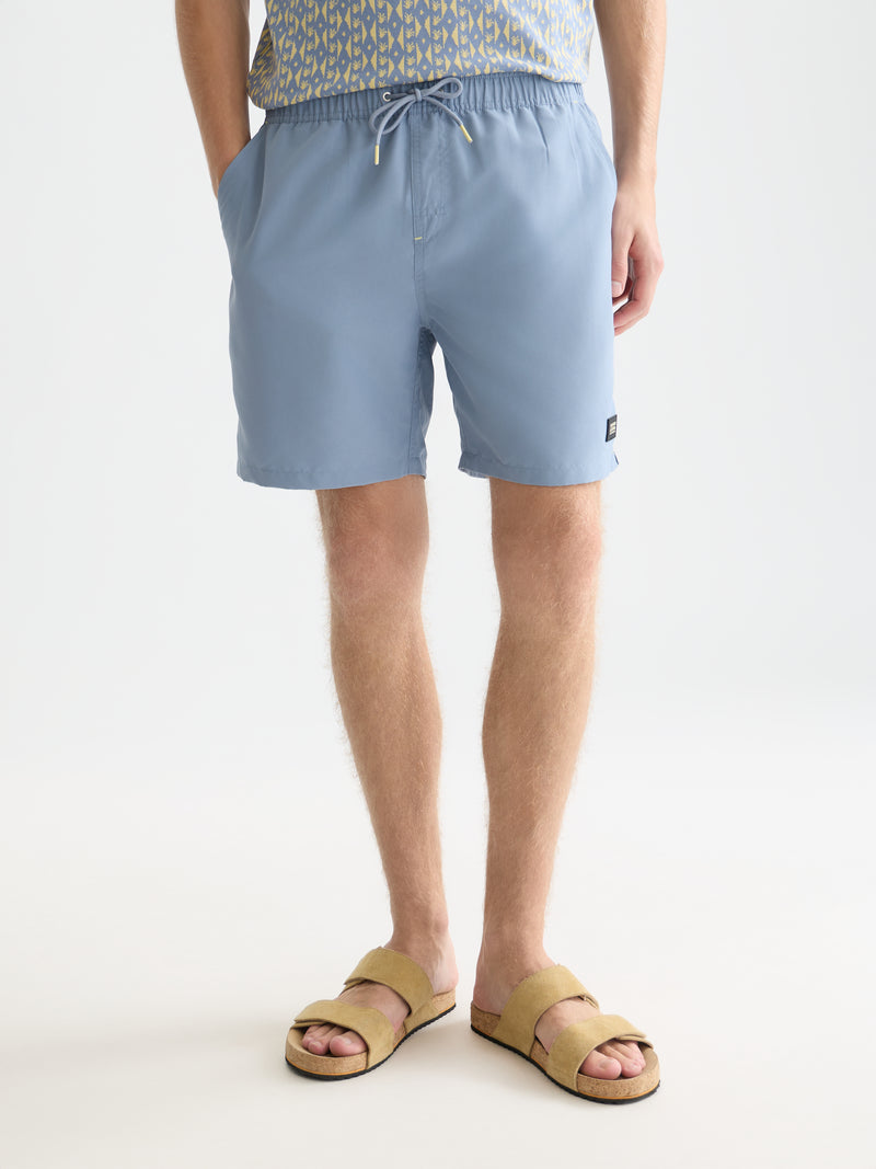 Solid Midlength Swim Shorts - Infinity