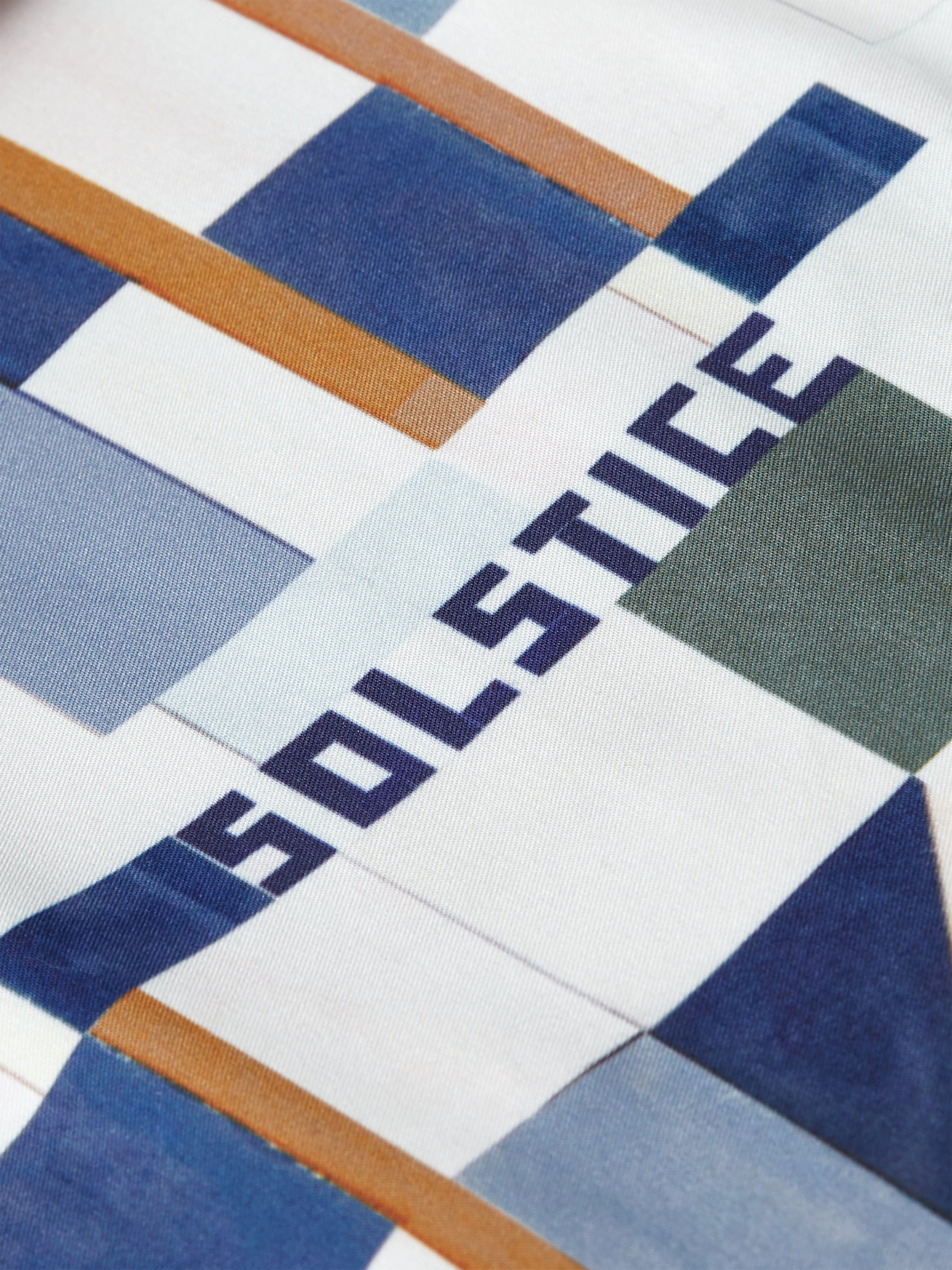 Printed Midlength Swim Shorts - Patchwork Infinity