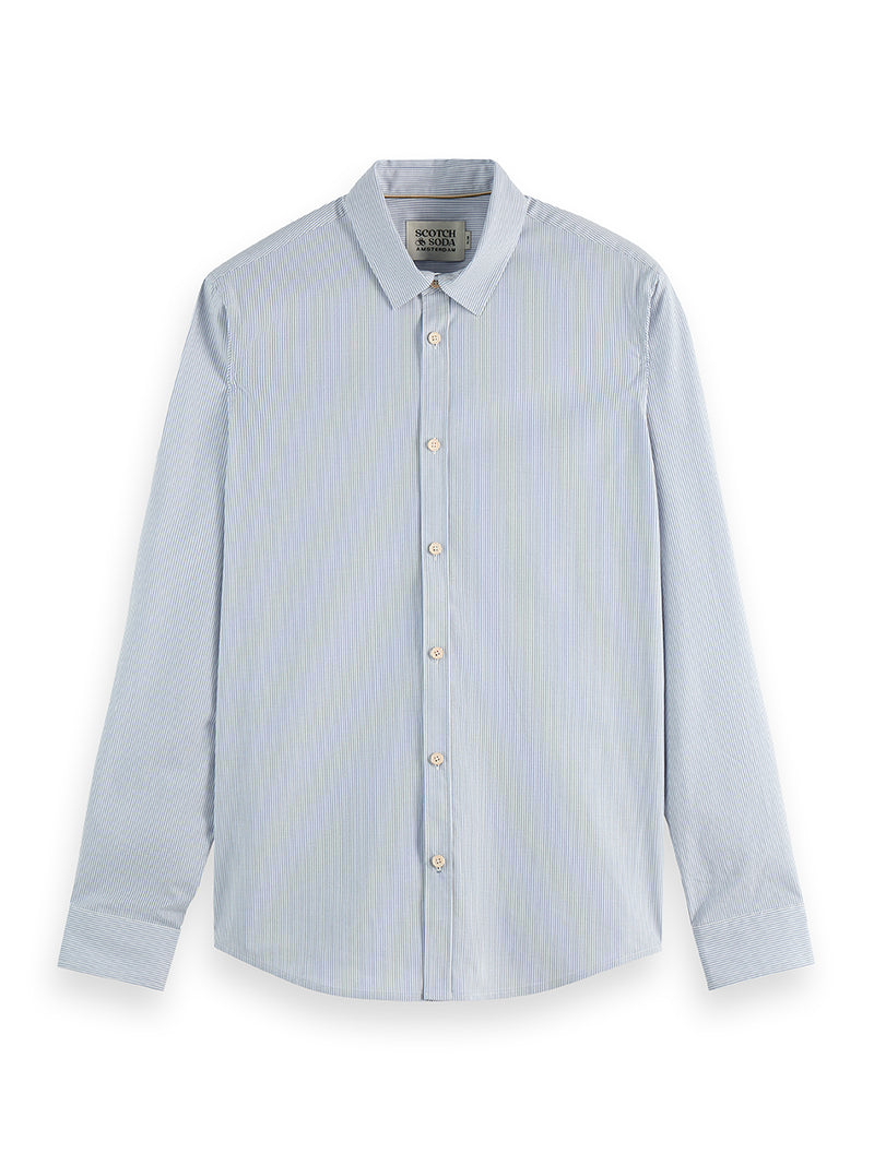 Striped Slimfit Poplin Shirt - Infinity Stripe