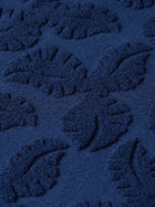 Chemise à manches courtes coupe classique en jacquard éponge - Bleu concours