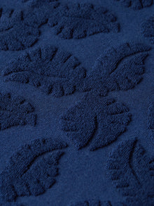 Chemise à manches courtes coupe classique en jacquard éponge - Bleu concours