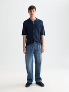 Toneontone Knitted Short Sleeve Shirt - Horseshoes Infinity