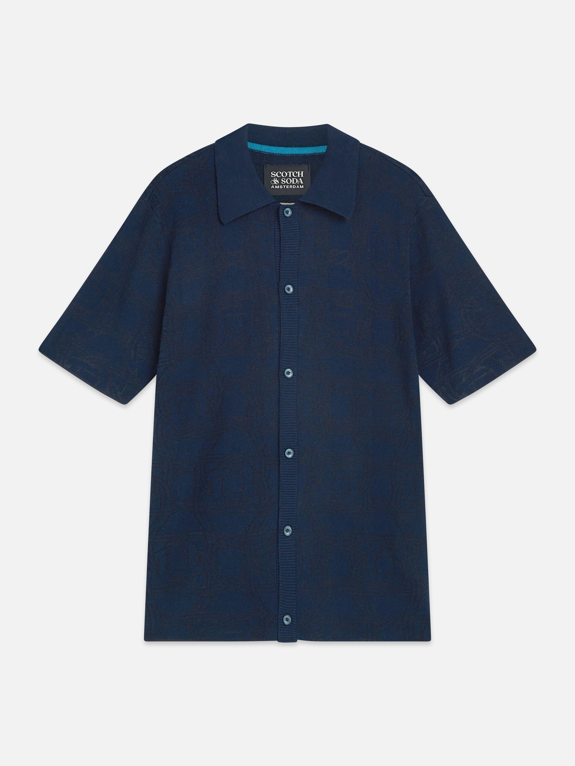Toneontone Knitted Short Sleeve Shirt - Horseshoes Infinity