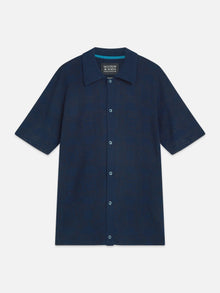 Toneontone Knitted Short Sleeve Shirt - Horseshoes Infinity