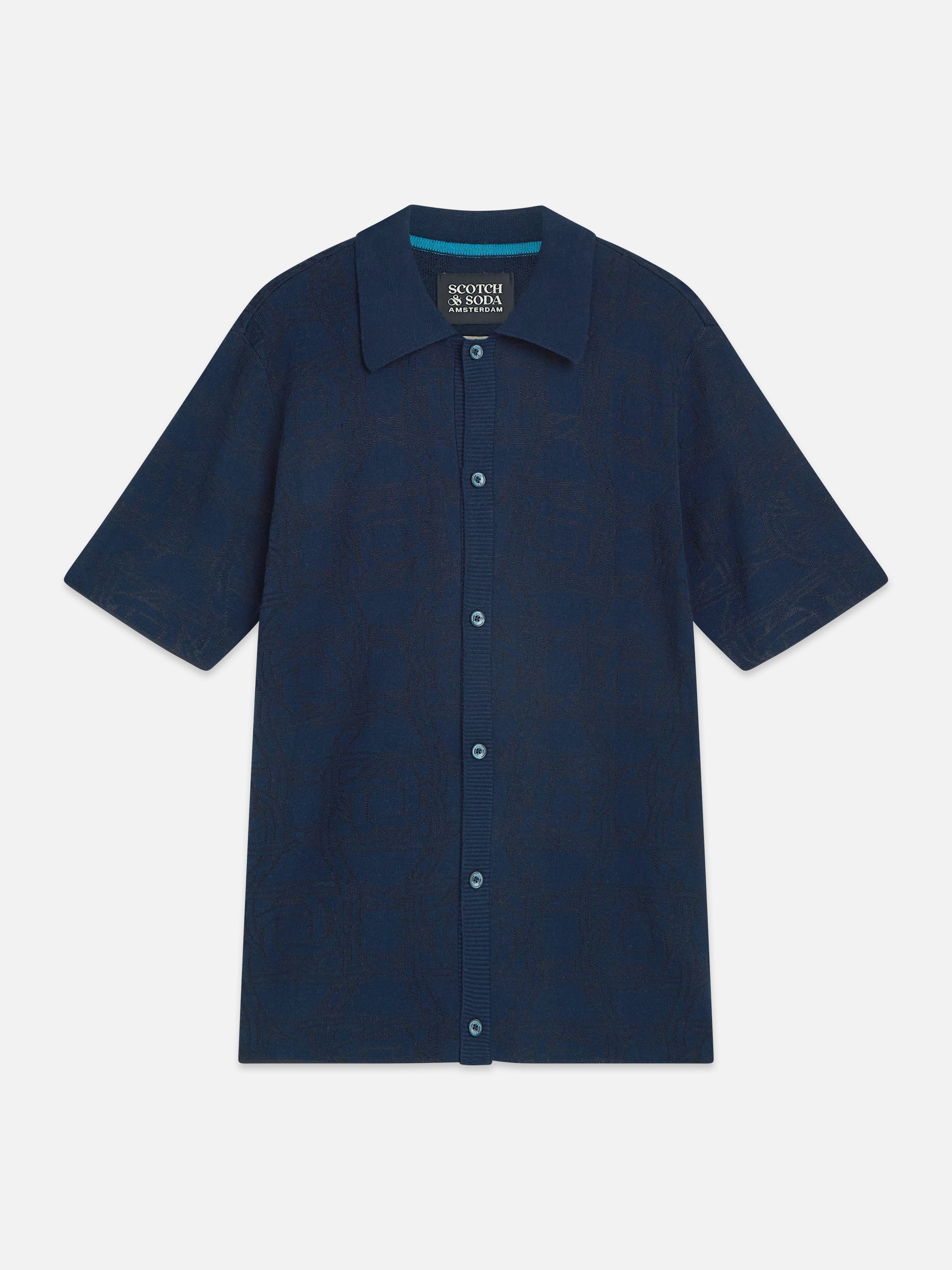 Toneontone Knitted Short Sleeve Shirt - Horseshoes Infinity