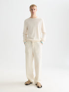 Linenblend Regular Fit Pullover - Eggnog