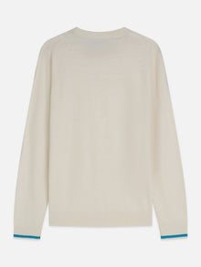 Linenblend Regular Fit Pullover - Eggnog