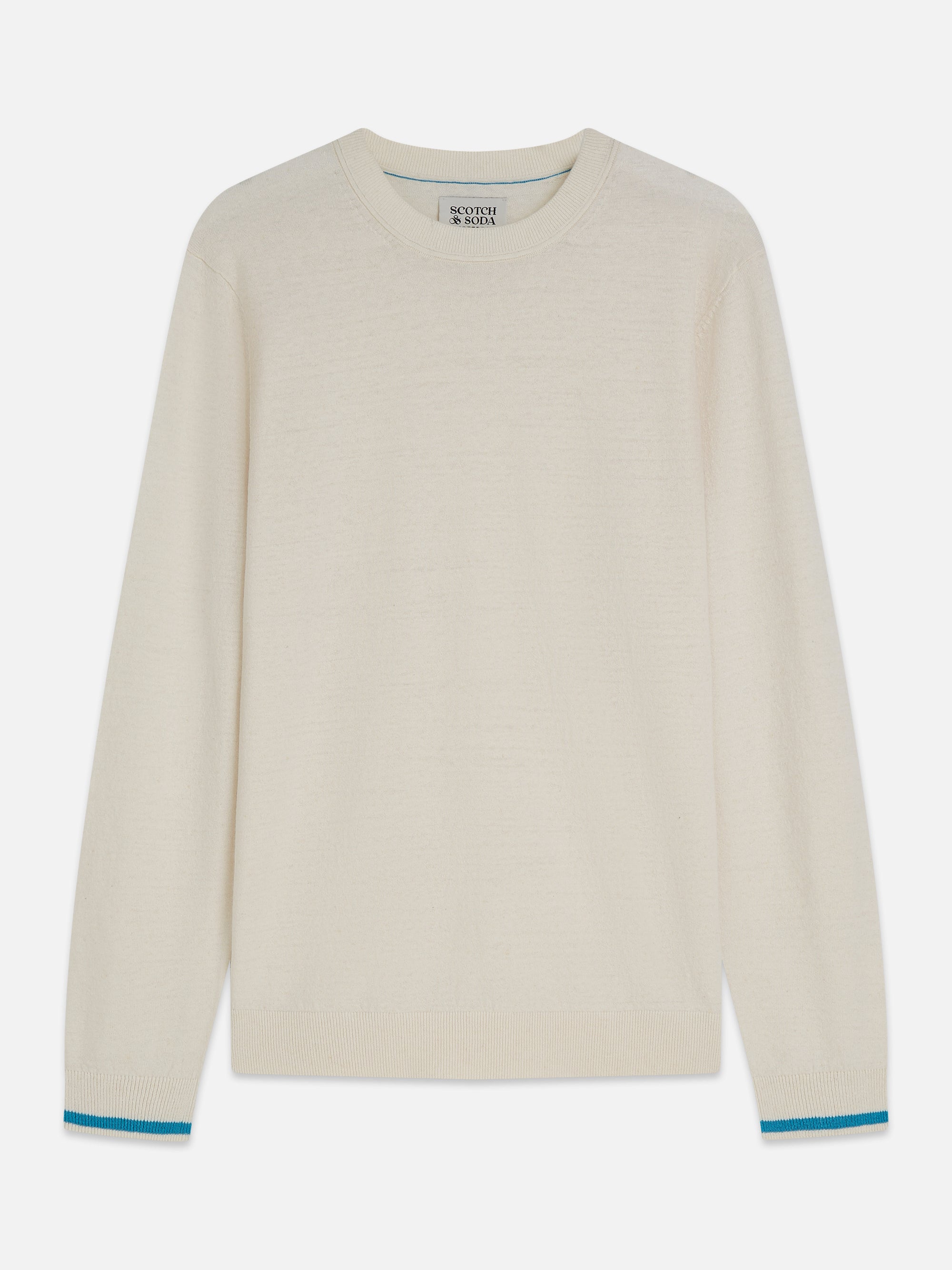 Linenblend Regular Fit Pullover - Eggnog