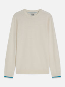 Linenblend Regular Fit Pullover - Eggnog