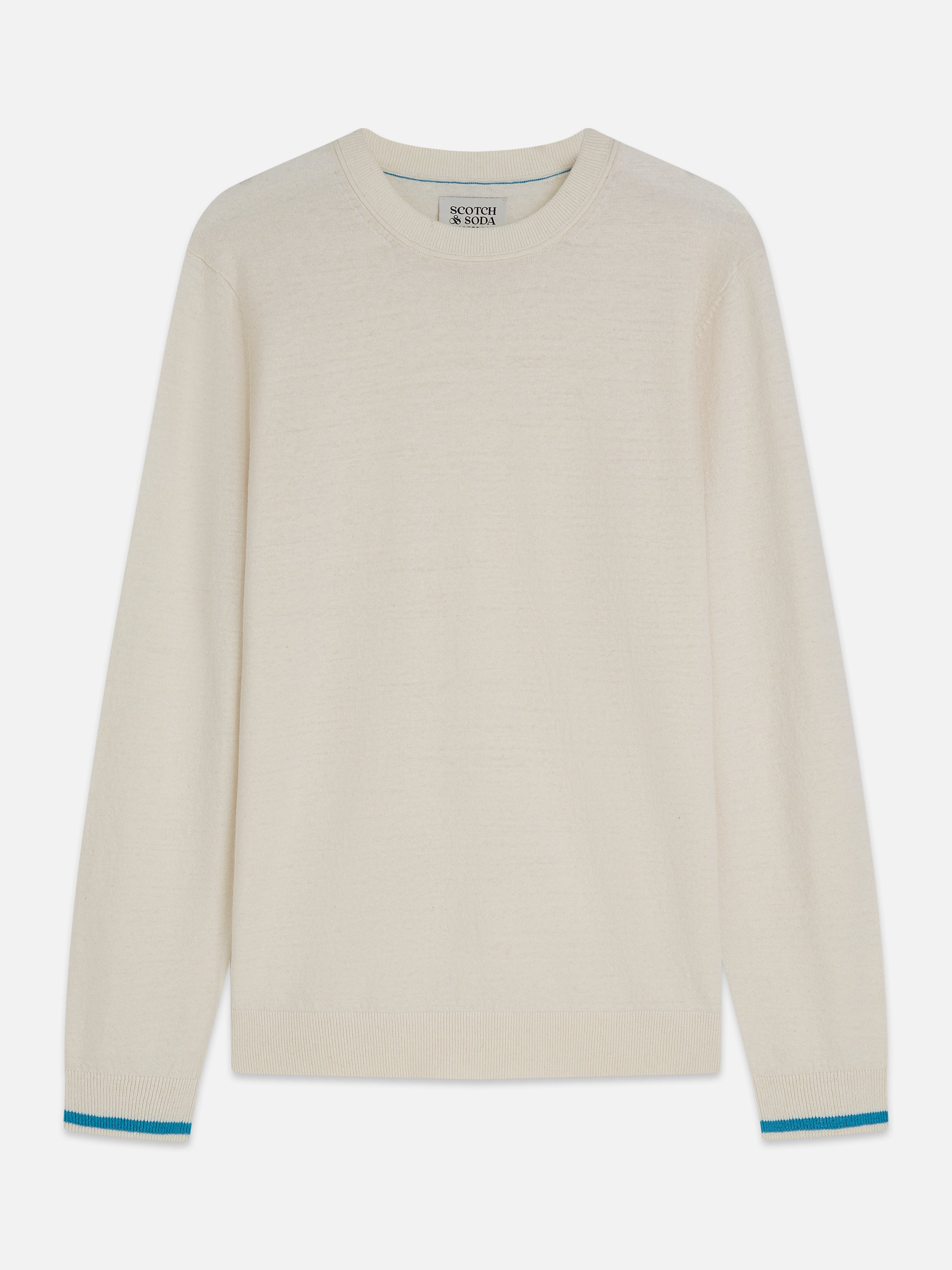 Linenblend Regular Fit Pullover - Eggnog