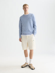 Linenblend Melange Regular Fit Pullover - Infinity Melange