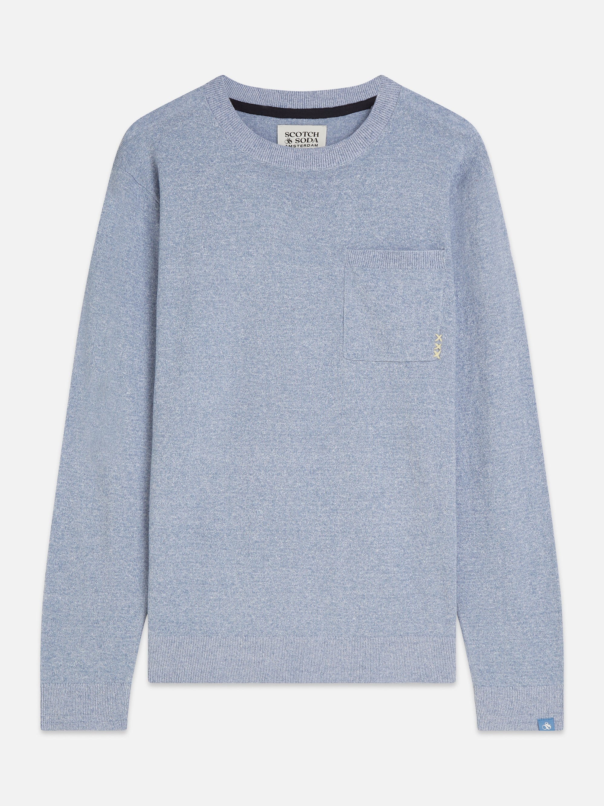 Linenblend Melange Regular Fit Pullover - Infinity Melange
