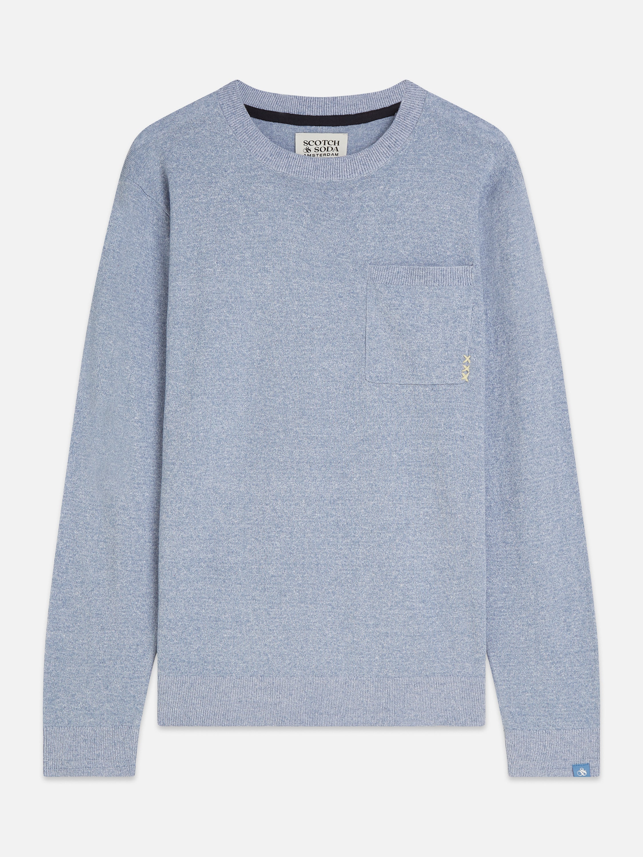 Linenblend Melange Regular Fit Pullover - Infinity Melange