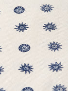 Microprinted Regular Fit Polo - Foulard Eggnog
