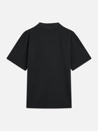 3 Crosses Pique Relaxed Fit Garmentdyed Polo - Meteorite
