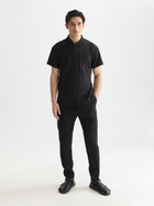 Structured Ribbed Relaxed Polo - Meteorite