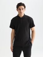 Structured Ribbed Relaxed Polo - Meteorite