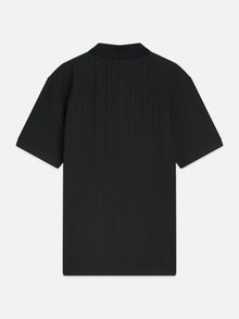 Structured Ribbed Relaxed Polo - Meteorite
