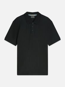Structured Ribbed Relaxed Polo - Meteorite