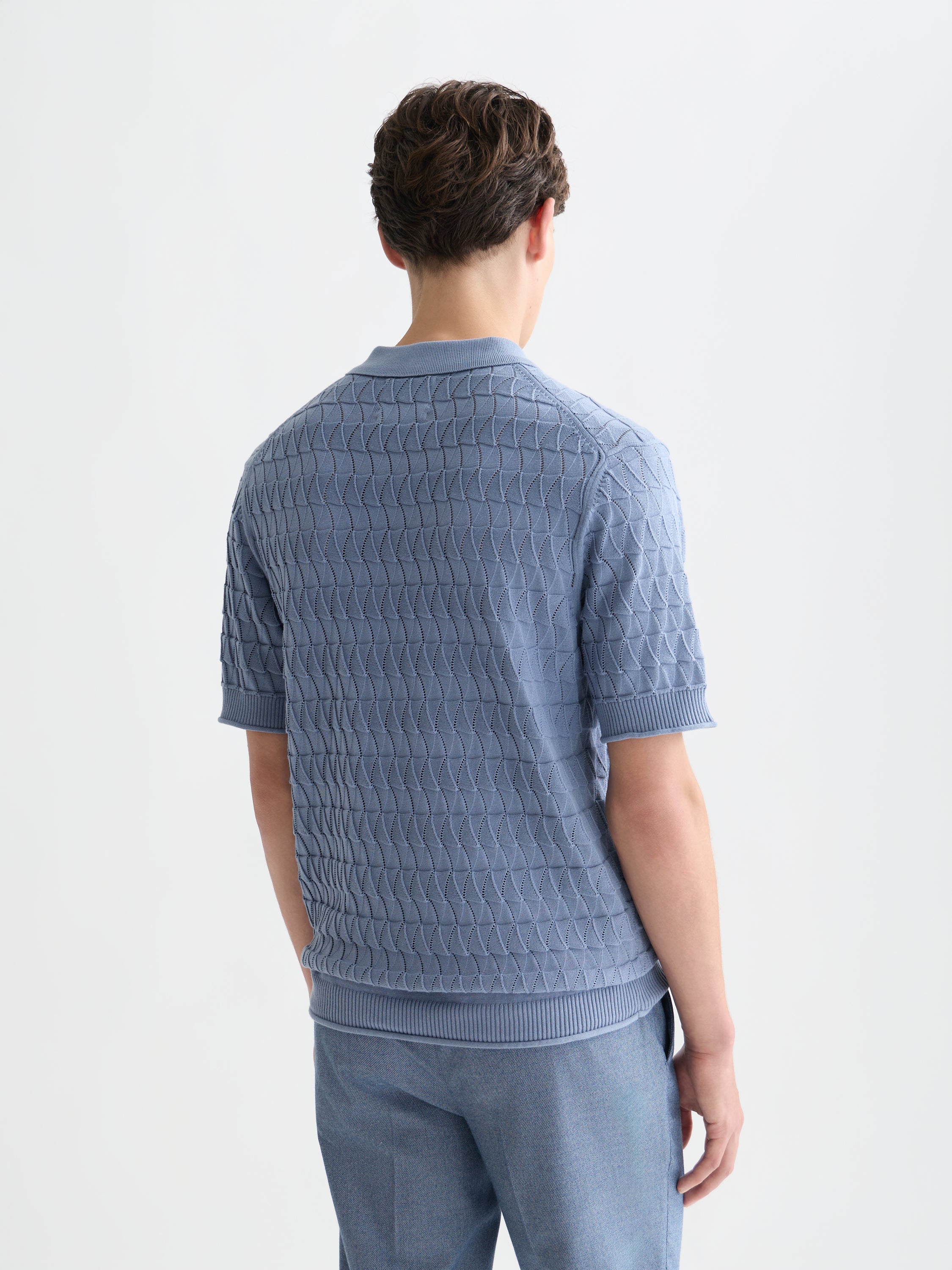 Polo en maille ajourée coupe classique - Infinity