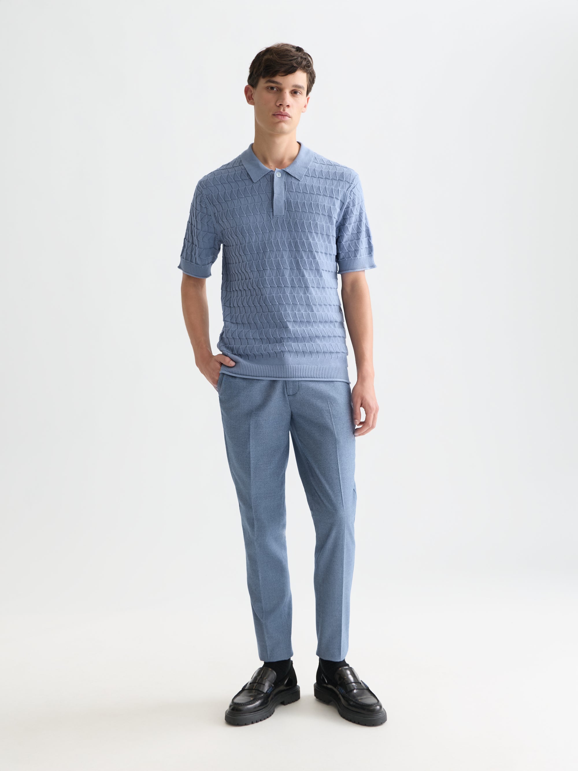 Polo en maille ajourée coupe classique - Infinity